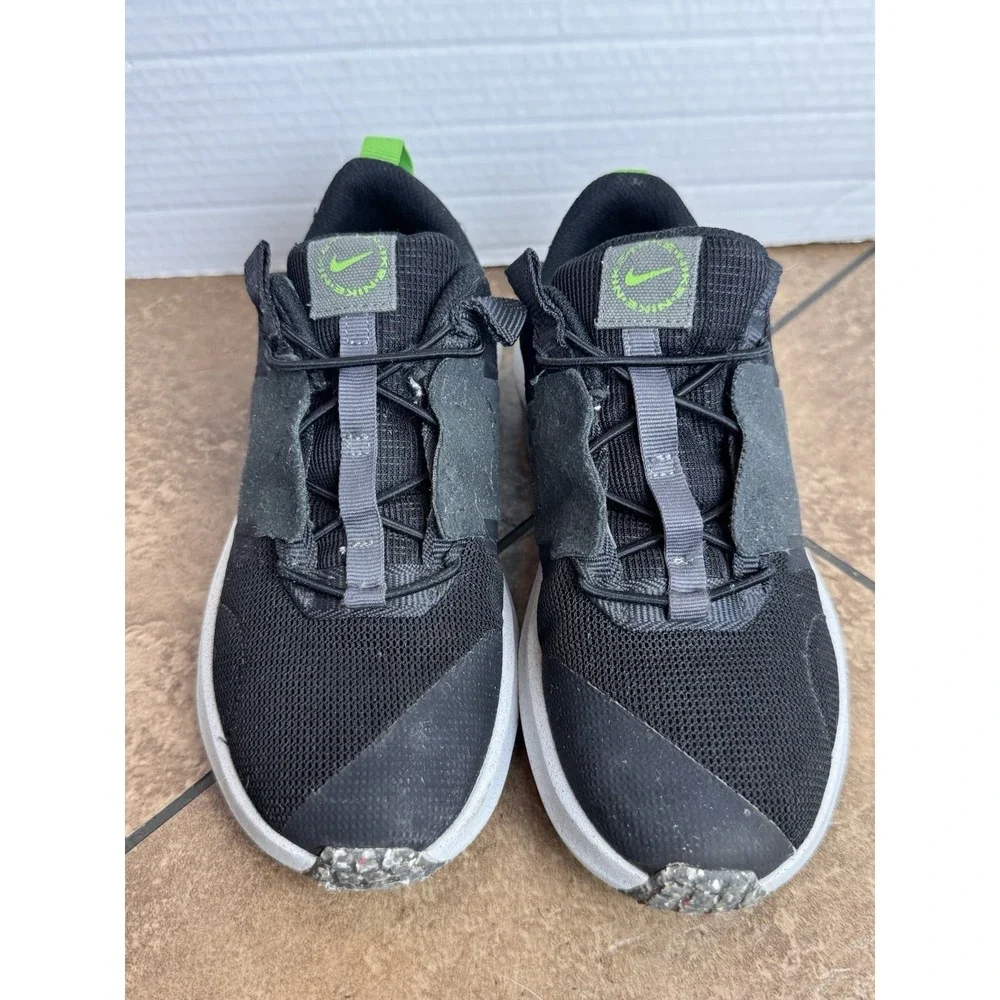 Nike Crater Impact Boys' Black Green Sneakers DB3551-001 Size 3Y